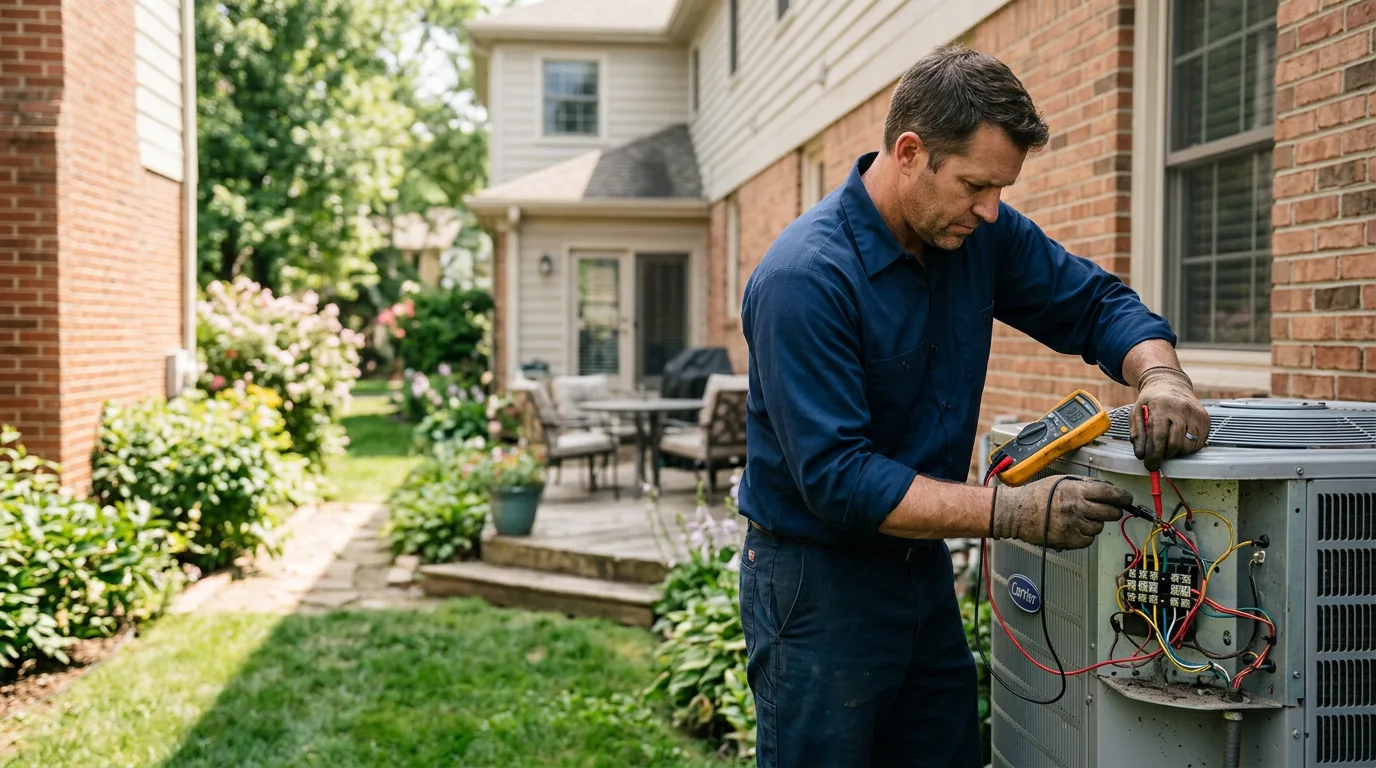 HVAC technician working near Bolingbrook, IL